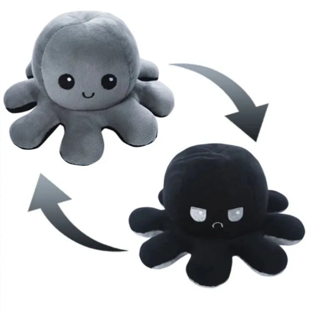 Omkeerbare Octopus | Twee Gezichtsuitdrukkingen - Emoties in een Draai