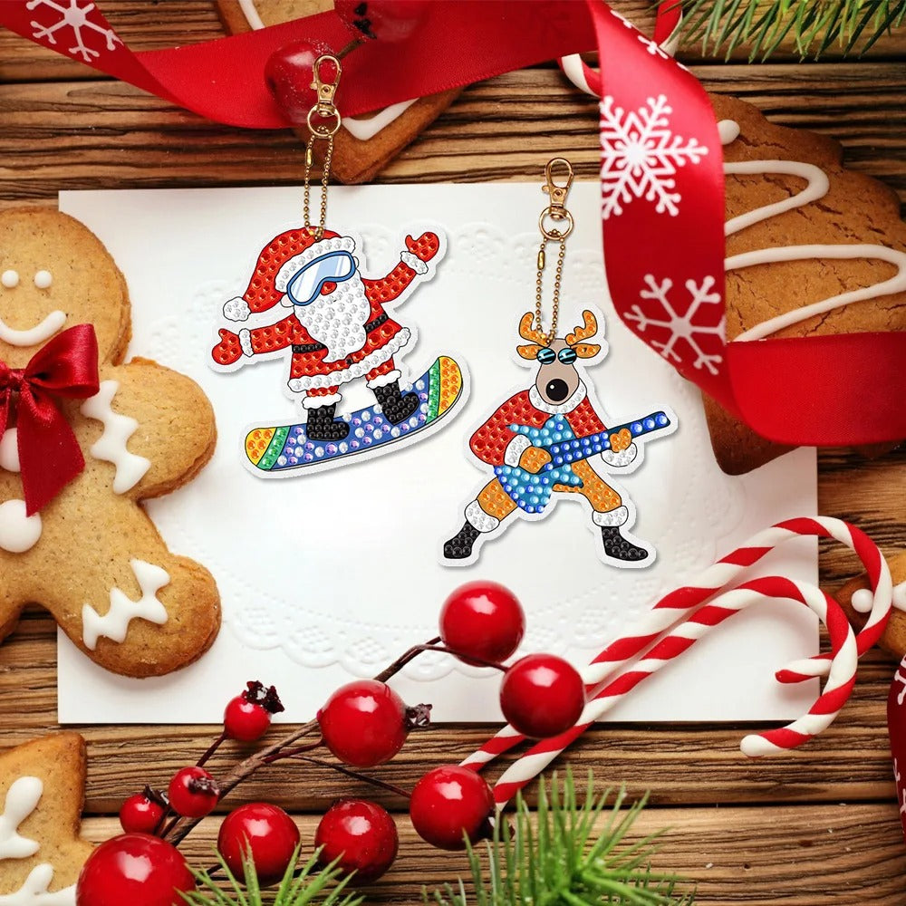 SparklyXmas | Sorpresa festiva - Llavero de pintura de diamantes DIY caja ciega