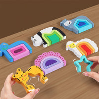 Thumbnail for GeoZoo | Tierisches Puzzlevergnügen - Montessori geometrisches Puzzle für Kinder