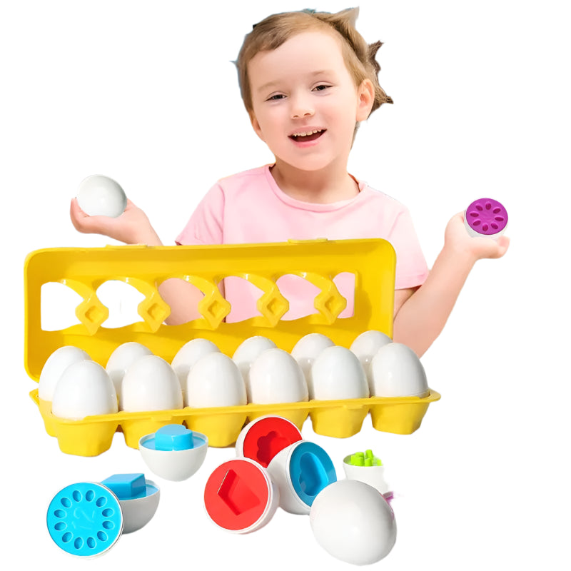 martEgg | Leren door spelen - Montessori eiervormig sorteer- en puzzelspel