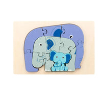 Thumbnail for WildPuzzle | Animal play fun - Wooden Montessori puzzle with animals