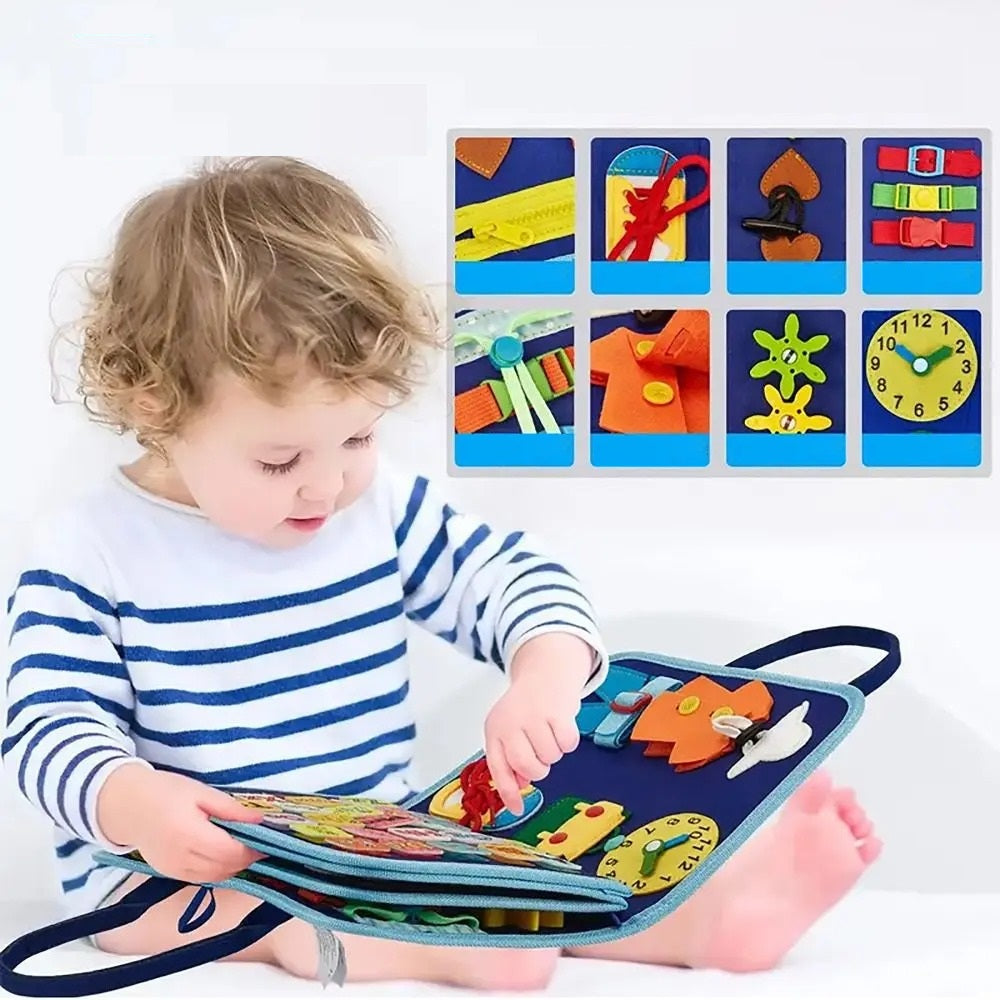 SkillMaster Educatief Boek | 5-in-1 Motoriek & Aankleedvaardigheden, 1+ – Ontwikkel Zelfvertrouwen en Vaardigheden 1