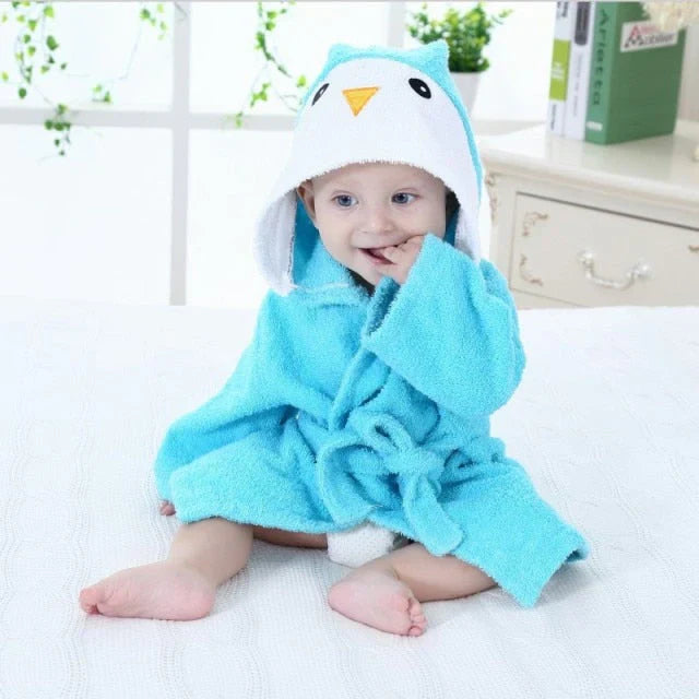 SnuggleWrap Babybadjas | Zacht, absorberend katoen voor baby's 0-6 – Heerlijk warm en knus na het bad 2