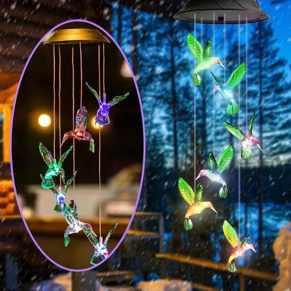 LumiFladder | Magische Atmosphäre für deinen Garten - Solar LED Windspiel