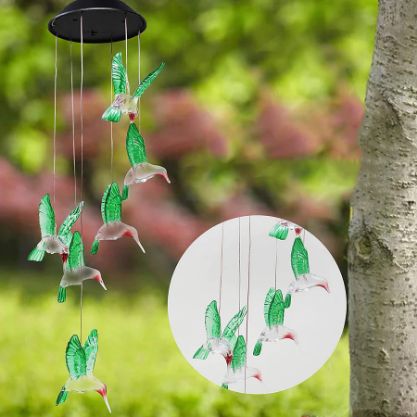 LumiFladder | Magische Atmosphäre für deinen Garten - Solar LED Windspiel
