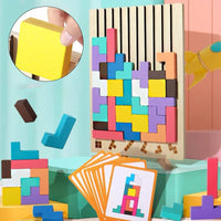 Thumbnail for TetriLogic Houten Puzzel | 42 Stukken, Kinderen 3+ – Stimuleer Creativiteit en Probleemoplossend Denken 4