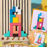 Thumbnail for TetriLogic Houten Puzzel | 42 Stukken, Kinderen 3+ – Stimuleer Creativiteit en Probleemoplossend Denken 5