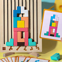 Thumbnail for TetriLogic Houten Puzzel | 42 Stukken, Kinderen 3+ – Stimuleer Creativiteit en Probleemoplossend Denken 6