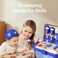 Thumbnail for Tool Master Gereedschapskist | 3-in-1 Speelset voor Kinderen 3+ – Creativiteit en vaardigheden ontwikkelen 2