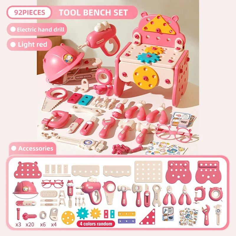 Tool Master Gereedschapskist | 3-in-1 Speelset voor Kinderen 3+ – Creativiteit en vaardigheden ontwikkelen 9