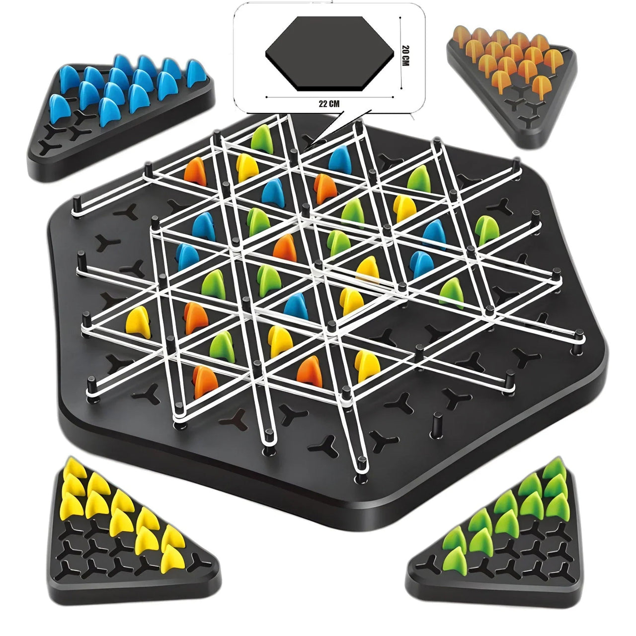 Triangle Tactics Bordspel | Strategisch Spel voor 2-4 Spelers, 8+ – Ontwikkel Je Denkvaardigheden en Samenwerking 2