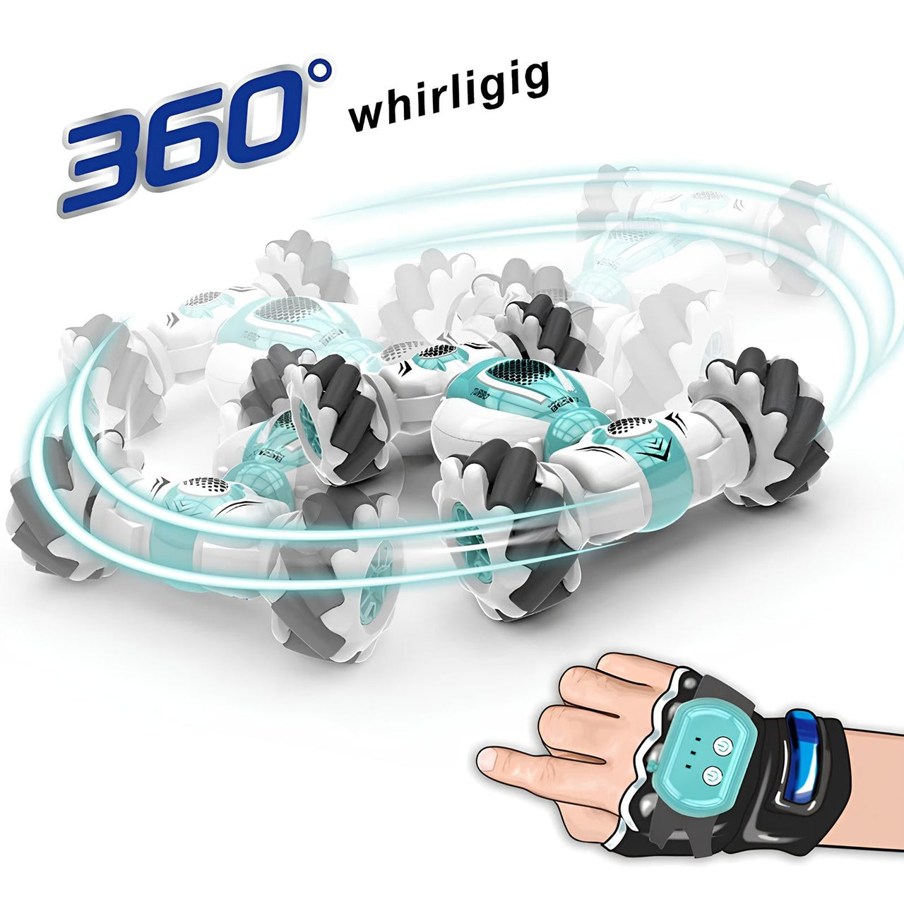 TurboTwist Stuntauto | 2-in-1 Afstandsbediening, 30 km/u – Urenlang stuntplezier voor jong en oud 4