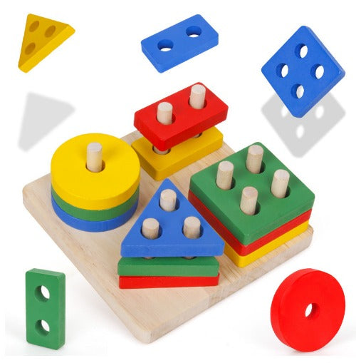 EcoToys BouwBlokken | Ontwikkel Creativiteit - Montessori bouwstenen voor kinderen