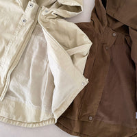 Thumbnail for Windjack Parka voor Kinderen – Beige/Bruin Ademend Katoen, Geschikt voor Jongens en Meisjes, Maat 0-8 Jaar 7