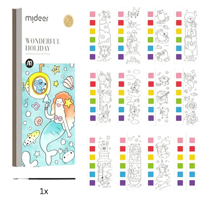 Watercolor Wonder | Ontdek de creatieve wereld van schilderen - Schilderboek voor kinderen