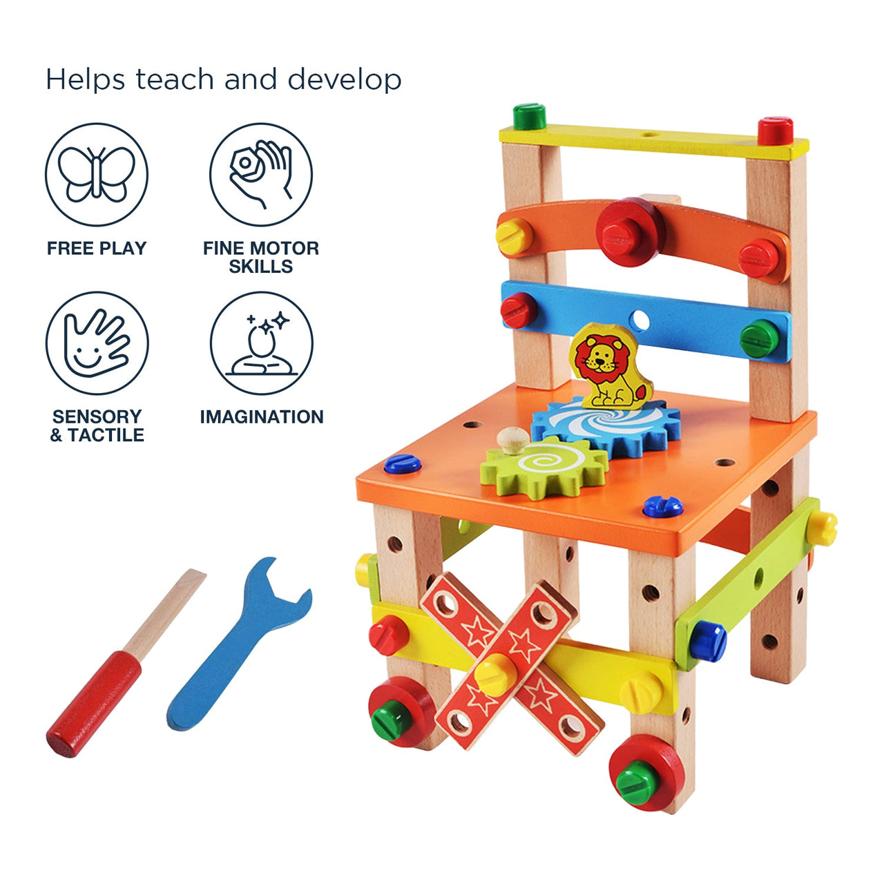 EcoToys TinyThinker Chair Set | Stimuleer creativiteit - Montessori speelplezier