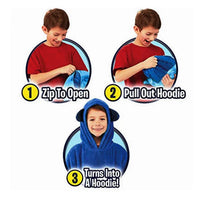 Thumbnail for SnugglePals | Knus comfort - 2-in-1 Kids Animal Hoodie Kussen Speelgoed voor de Winter