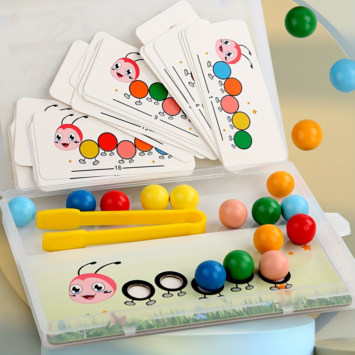 Ecotoys Rainbow Worm Stack | Spelenderwijs Stapelen - Educatief Montessori Stapelspeelgoed