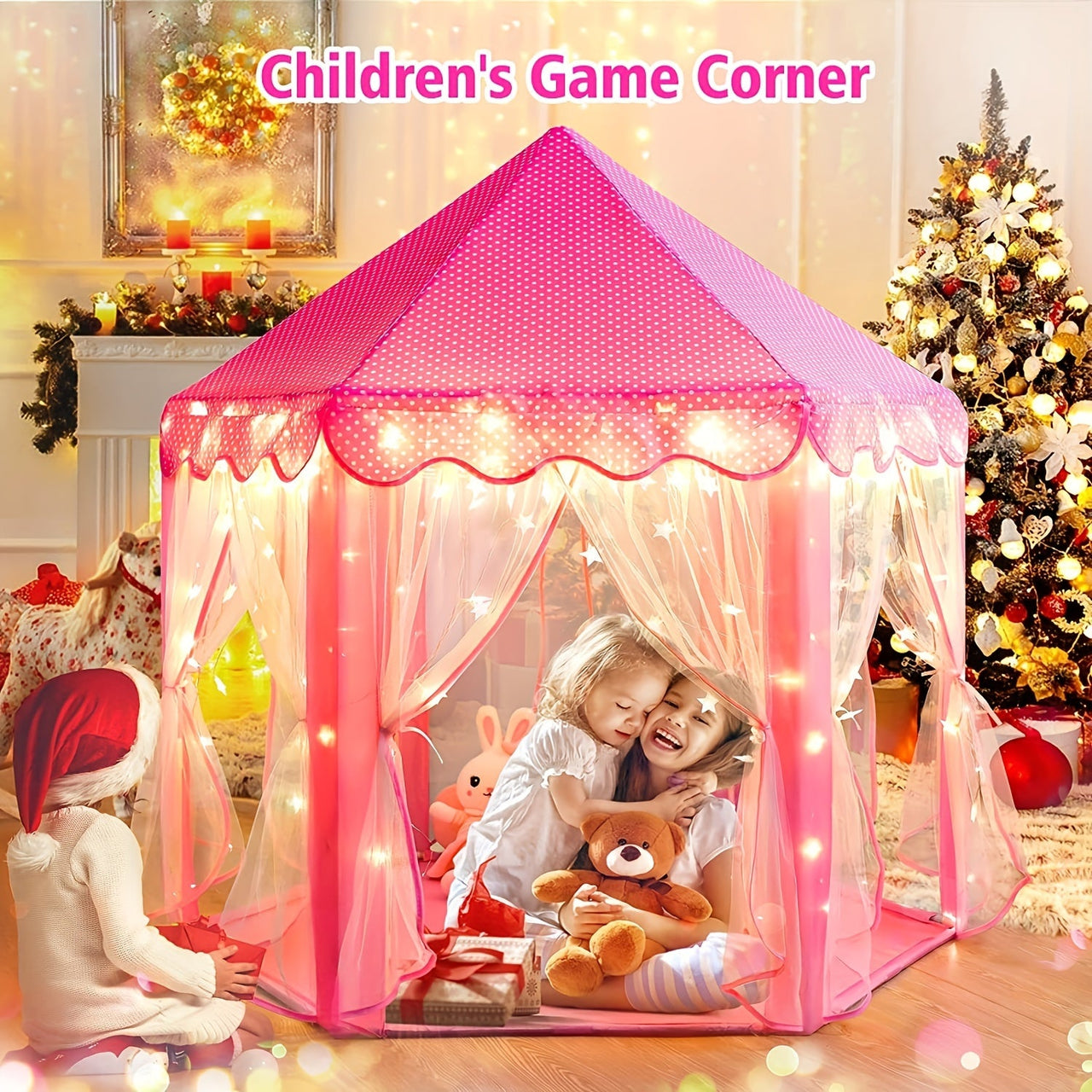 DreamDome | Diversión de juego encantadora - Tienda de princesa rosa para aventuras mágicas