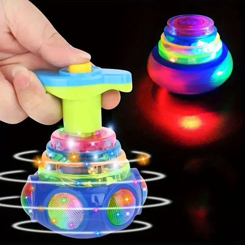 GlowSpin | Magisch lichtspektakel - Draaiende gyroscoop met LED-verlichting