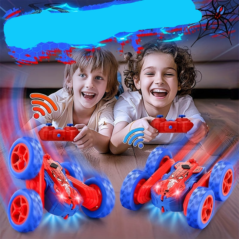 SpinMaster Coche acrobático | Espectáculo y acción - acrobacias 360° con luz y spray
