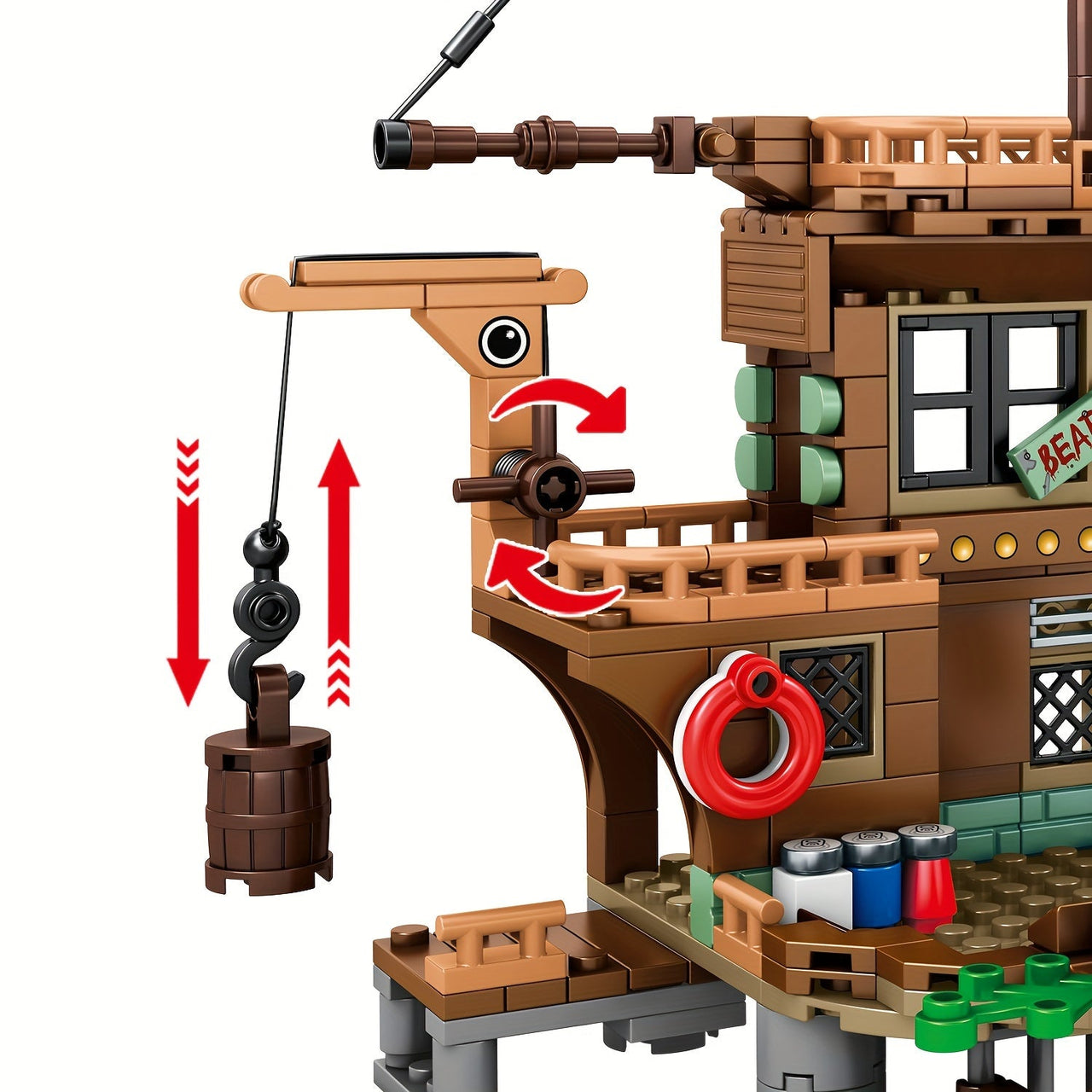 PirateQuest Kasteel | Beleef epische avonturen - Piratenfort bouwspeelset voor kinderen
