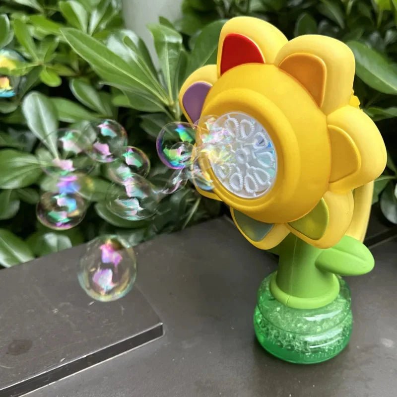 Blasenblüte | Magisches Blasenvergnügen - Automatische Sonnenblumen-Blasenmaschine