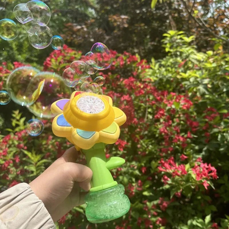 Blasenblüte | Magisches Blasenvergnügen - Automatische Sonnenblumen-Blasenmaschine