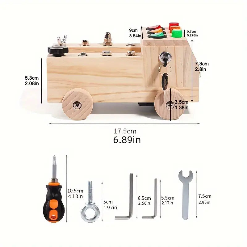 EcoToys LightPlay | Estimula el Aprendizaje y el Desarrollo - Tablero de Interruptores de Luz LED de Madera Montessori para Niños