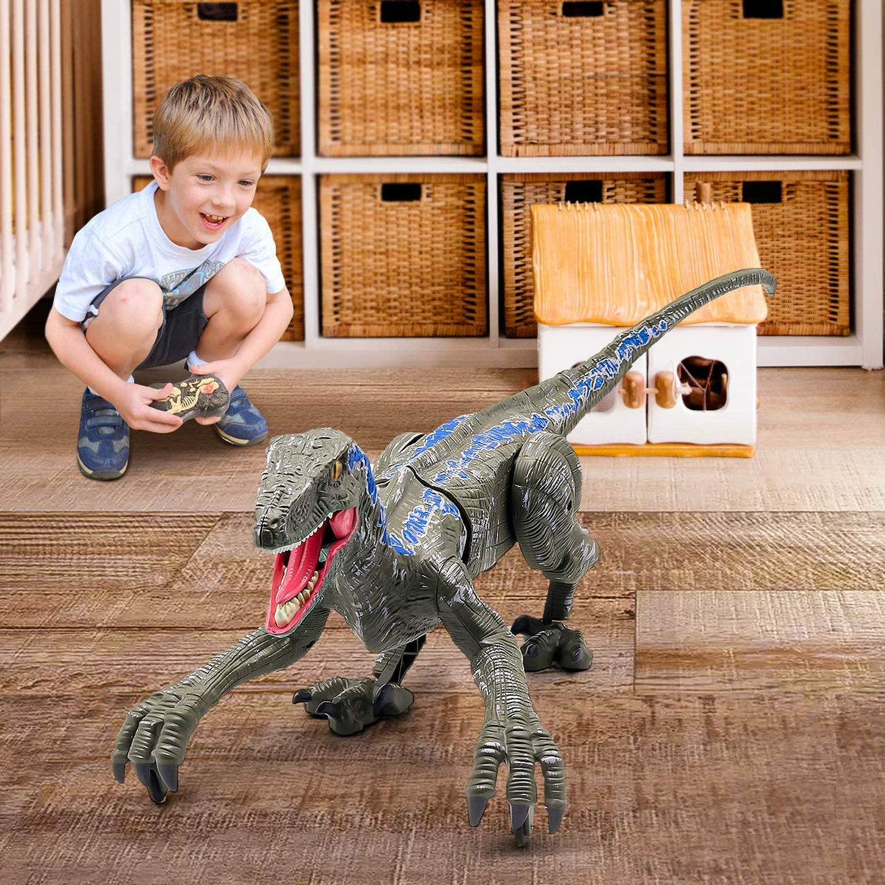 Remote Controlled Dinosaur | Afstandsbedienbare Dinosaurus Raptor voor Kinderen