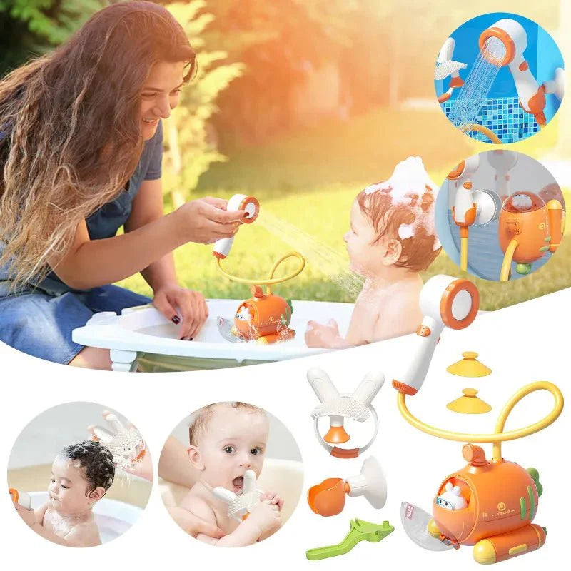 AquaSpray | Splashing bath fun - Electric shower head and water toys for babies