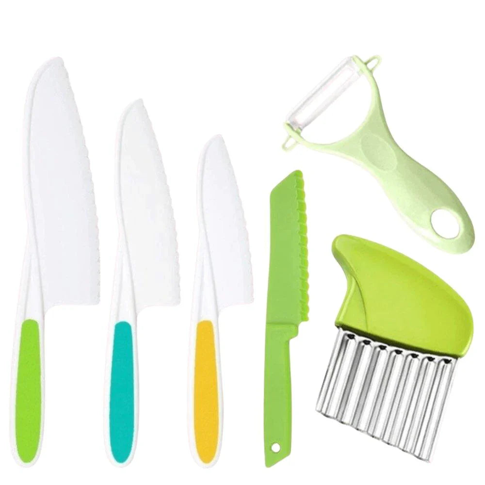Kleine Chef Set | Sicher kochen, großer Spaß - Montessori Küchenhilfen für Kinder