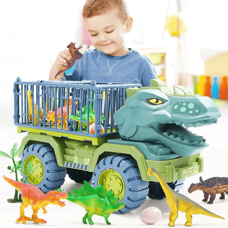 Jurassic Truck Adventure | Laat Je Kind Fantaseren – Realistisch Dino Speelgoed Realistisch dinosaurusavontuur in een stoere truck