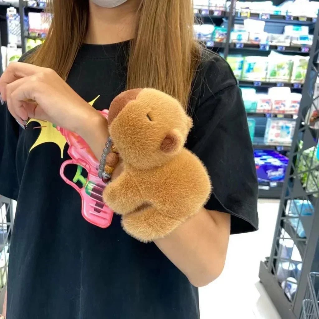 CapyBaraCharm | Giocoso e carino - Portachiavi capibara da stringere con suono