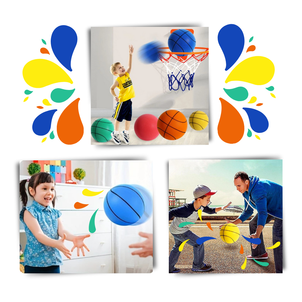 Baloncesto Silencioso | Baloncesto Silencioso y Ligero - Perfecto para Actividades en Interiores
