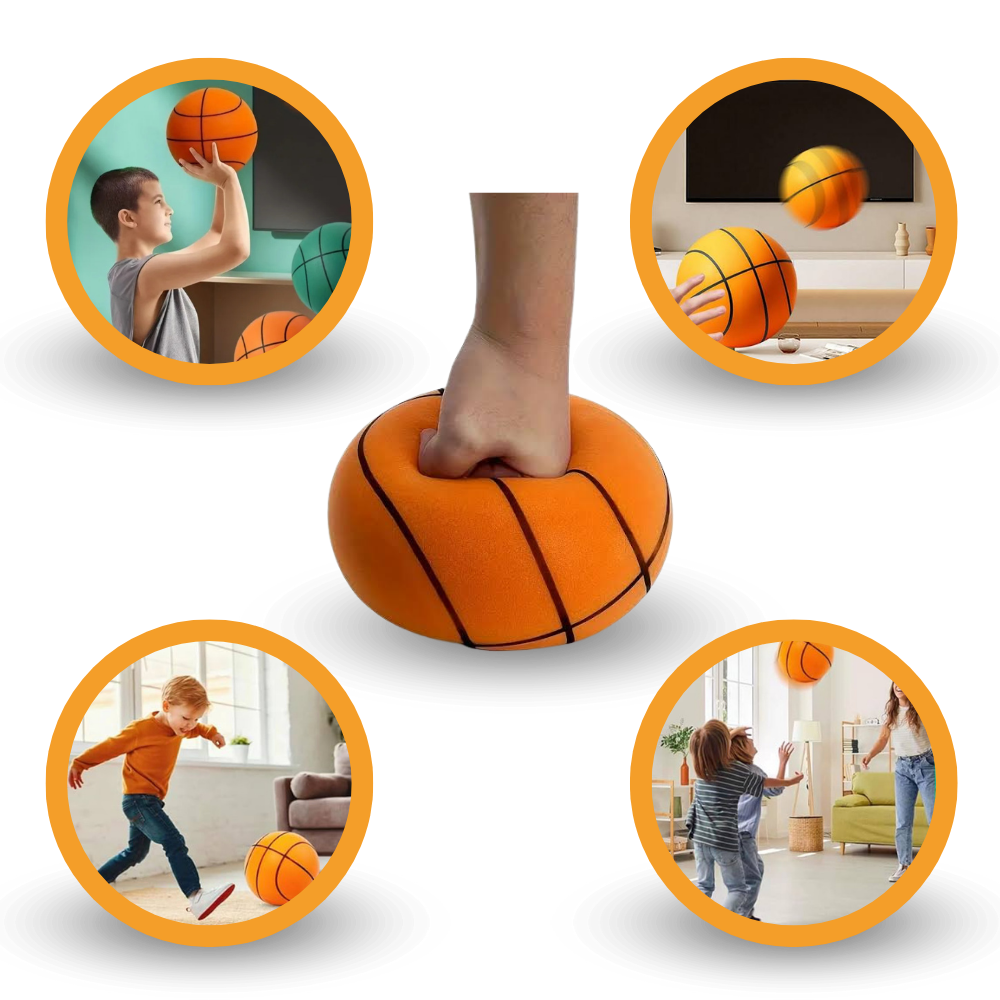Baloncesto Silencioso | Baloncesto Silencioso y Ligero - Perfecto para Actividades en Interiores