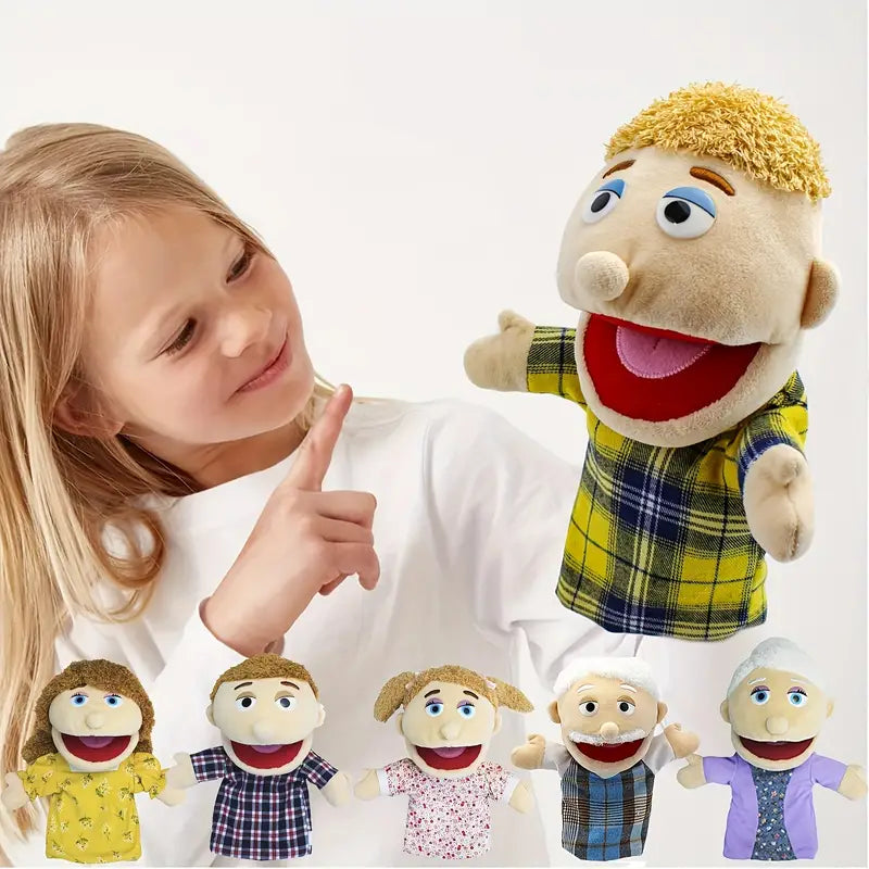 Handpuppenspaß | Magisches Puppenspiel - Weiche Plüsch-Handpuppe für interaktiven Spielspaß
