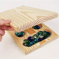 Thumbnail for EcoToys Mancala Spielset | Faltbares Holzbrettspiel mit Multicolor Perlen - Familienvergnügen für Kinder & Erwachsene