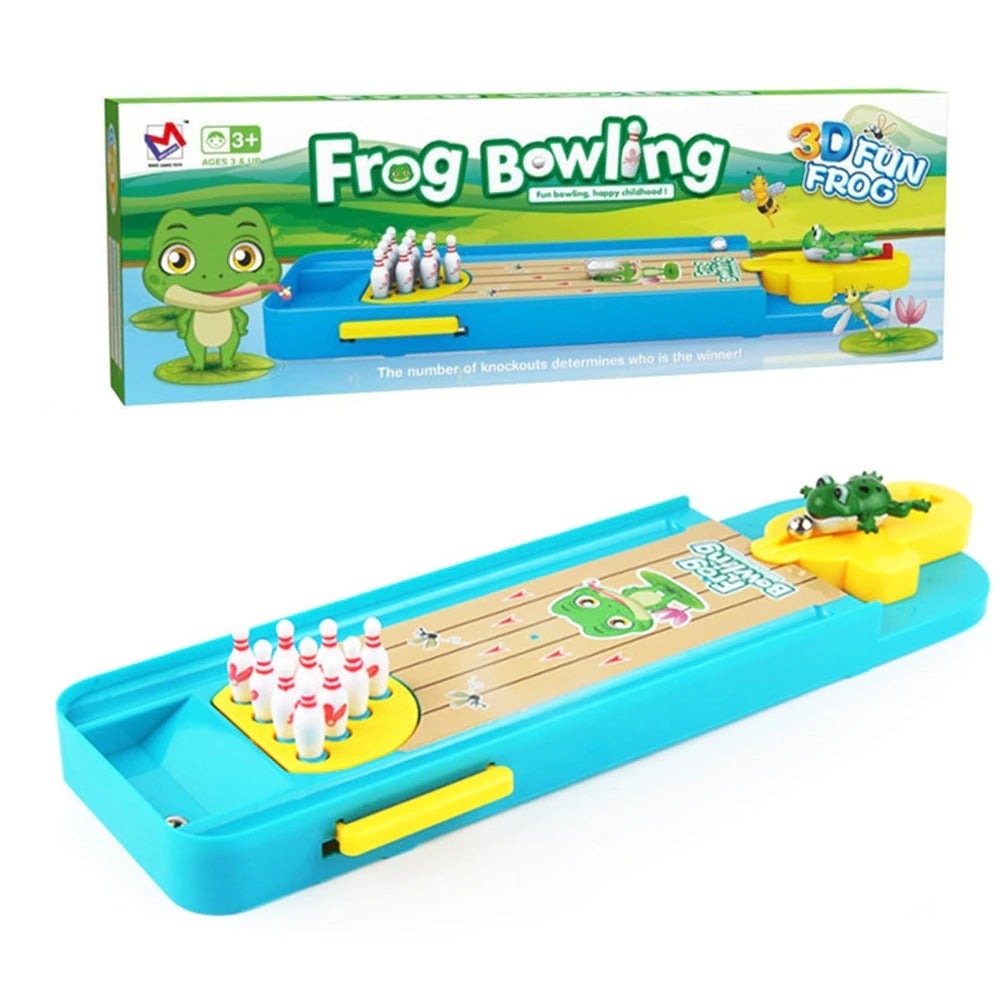 Bowling Kikker | Gezelligheid voor Kinderen - Mini Bowling Tafel Spel