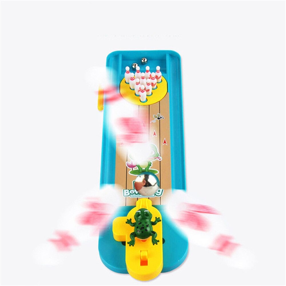 Bowling Kikker | Gezelligheid voor Kinderen - Mini Bowling Tafel Spel