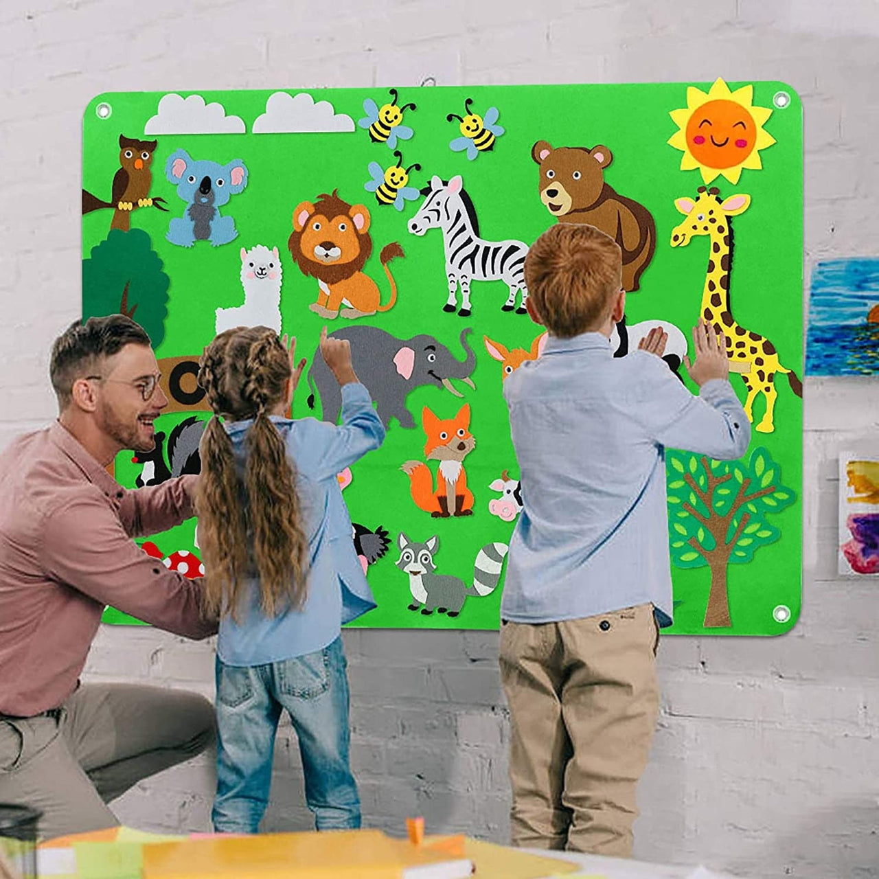 Tablero de cuentos de granja | Crea magia con historias - Juguete educativo para niños pequeños