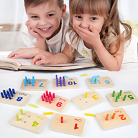 Thumbnail for Ecotoys CountWise | Aprender a contar jugando - Tablero de conteo Montessori de madera para bebés y niños pequeños!