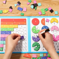 Thumbnail for Magnetix NumiBook | Aprender jugando – Juego Montessori de fracciones con conjunto de cálculo magnético