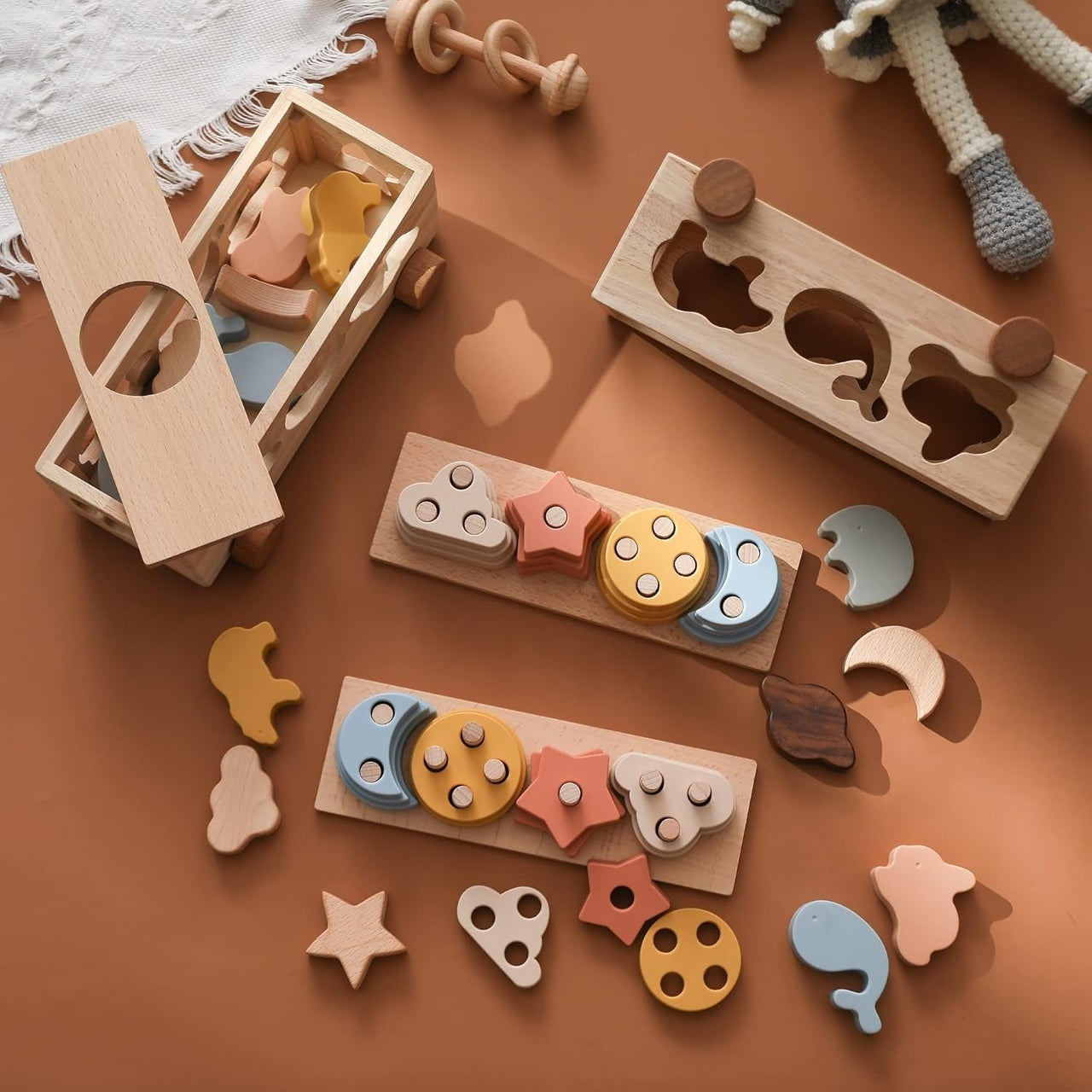 StackiPlay | Inspireer Creativiteit - Montessori Silicone Stapelspeelgoed