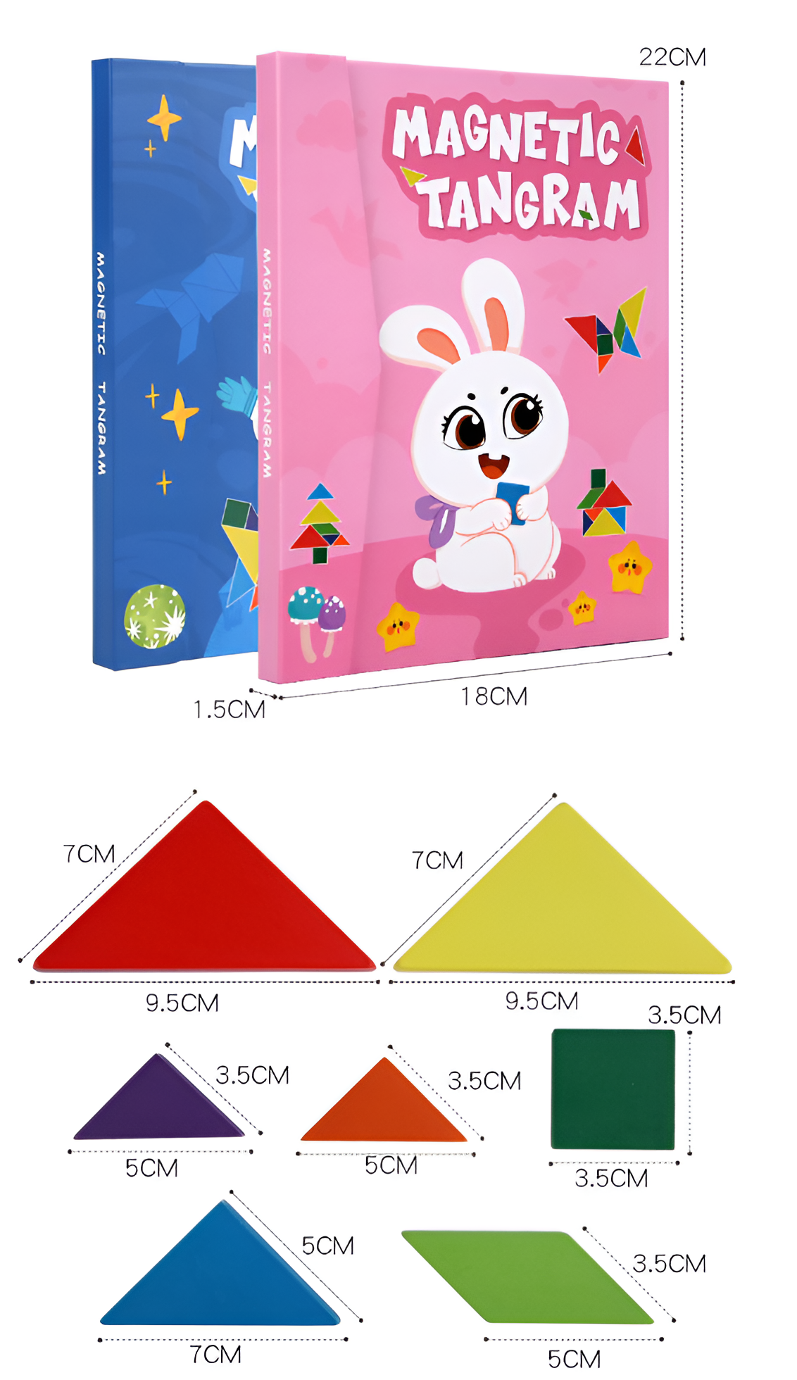 Tangram Magic | Inspire Creativity - Montessori Magnetic Puzzle Book