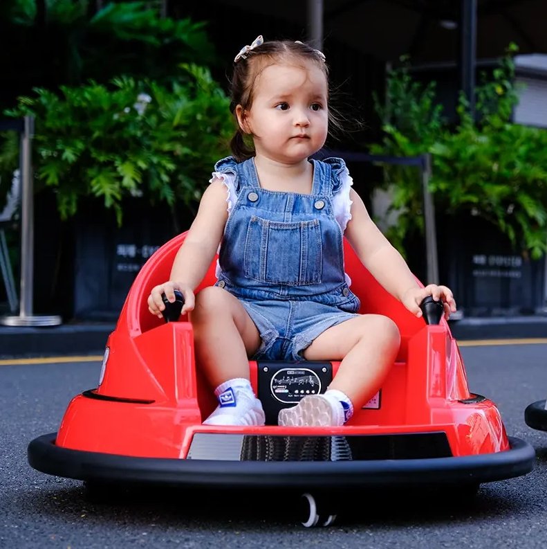 Bump & Spin | Diversión de conducción salpicante - Coche eléctrico de choque para niños pequeños