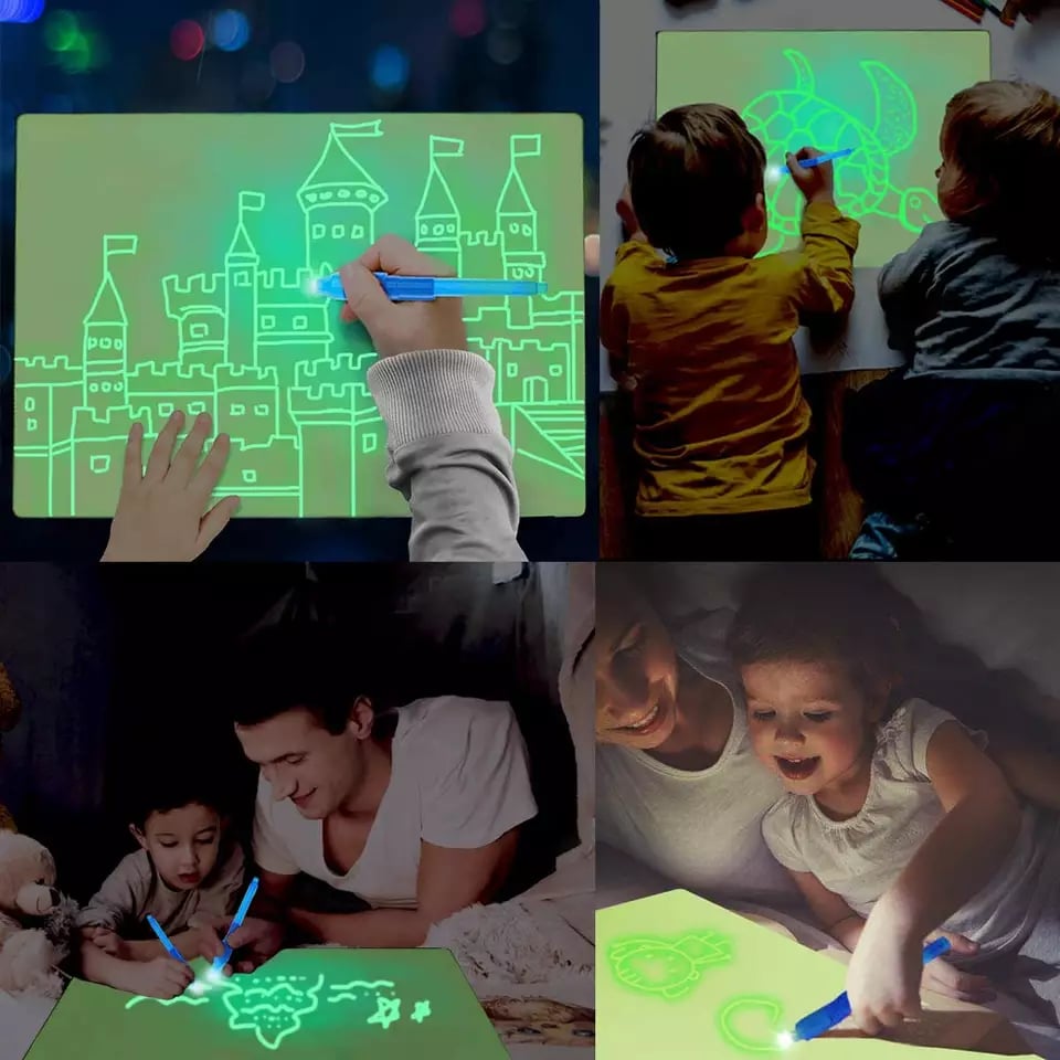 LumoTek | Magische LED Tekenpad voor Kinderen - Creatief Educatief Speelgoed