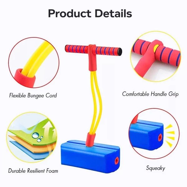 BounceBuddy | Diversión de resorte para todos - Pogo stick de espuma suave