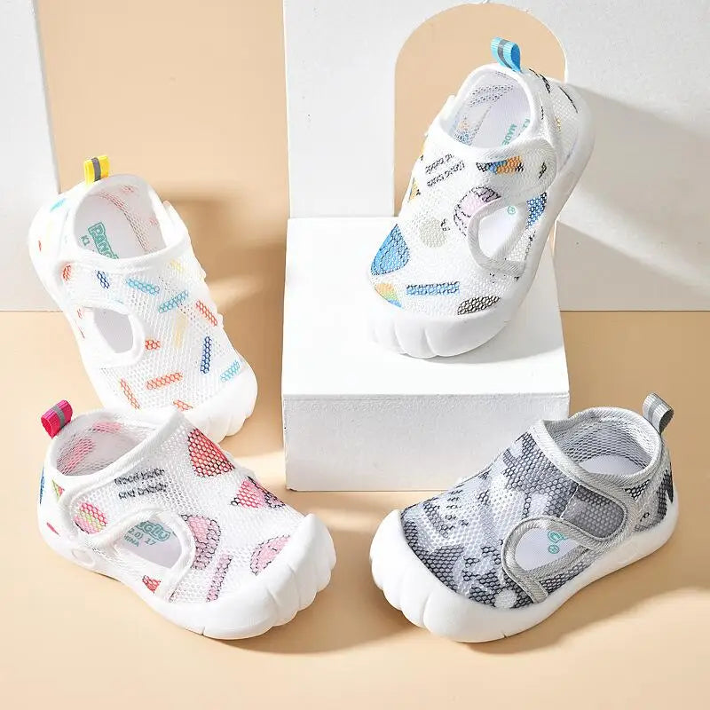 Sandalias de malla transpirables de verano para niños | Suela ligera y suave - Perfectas para los primeros pasos
