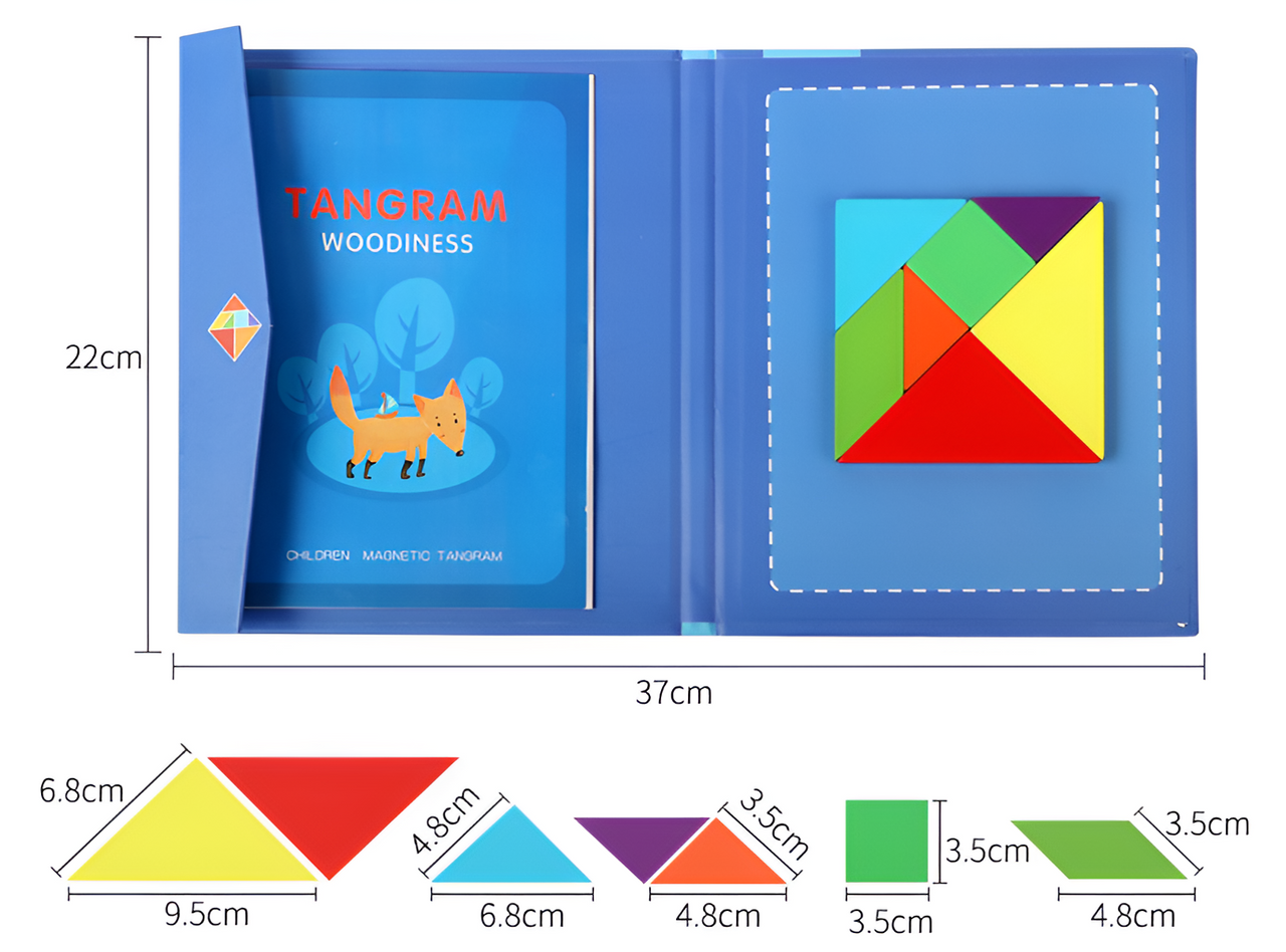 Tangram Magic | Inspire Creativity - Montessori Magnetic Puzzle Book